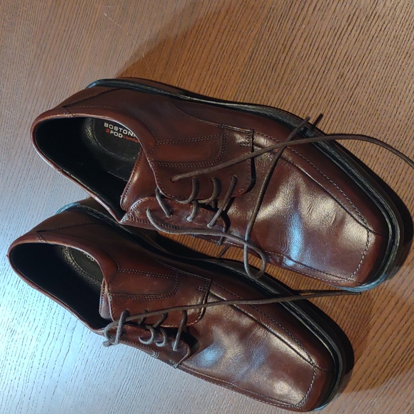 NWOT Bostonian Mens 2 Pod Comfort  Lace Up Oxford Shoes, Brown Sz 10.5 M - Picture 3 of 8